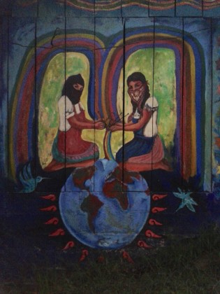 Mural at Oventik: an autonomous Zapatista caracol. Chiapas, México. Photo by Emily Pryor 